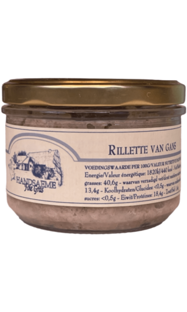 Handsaeme, Rillette Gans bokaal 200g