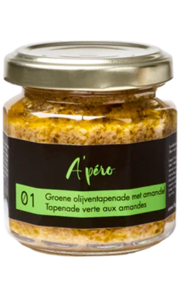 A'pero 1 Groene olijven en amandel 100gr