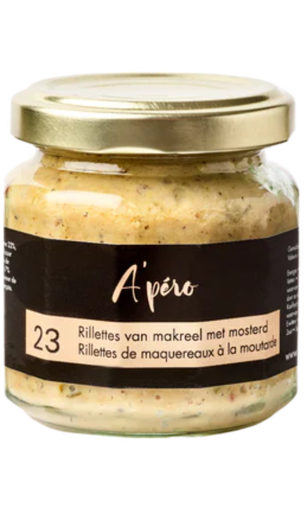 [VOTAAP026] A'pero 23  Rillettes makreel en mosterd 90gr