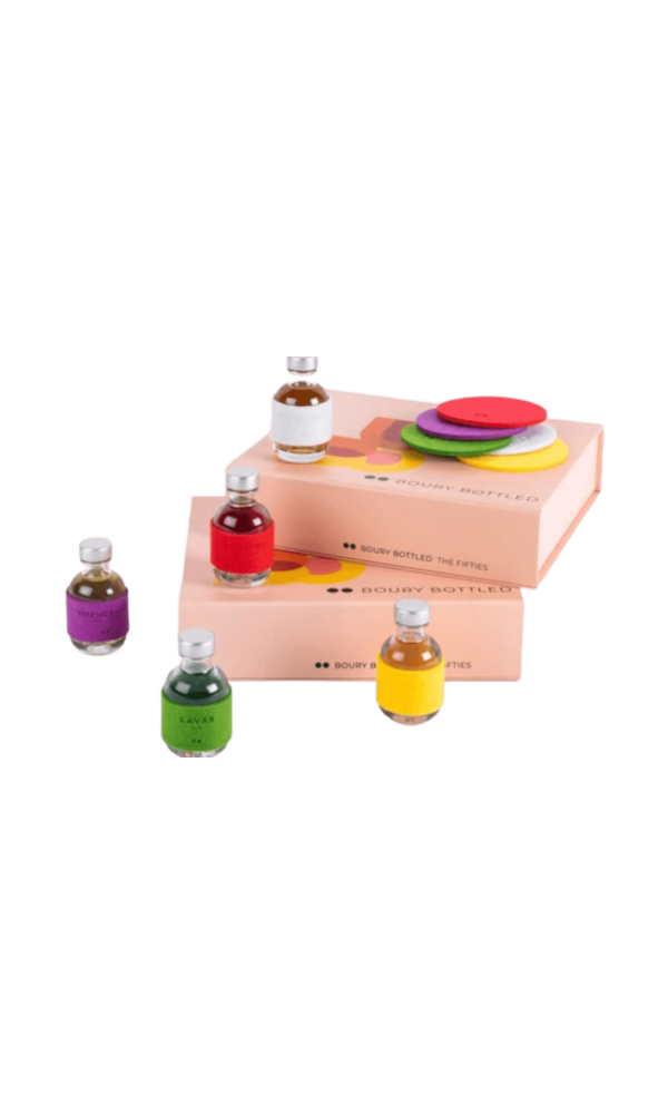 Boury Bottled Fifties Giftbox 5x50ml Gin & Liquor