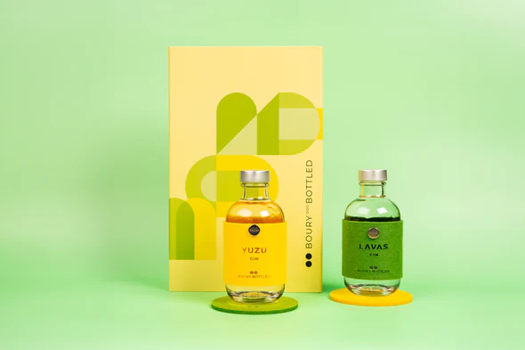 Boury Bottled Gin Twins Yuzu/Lavas box 2x200ml